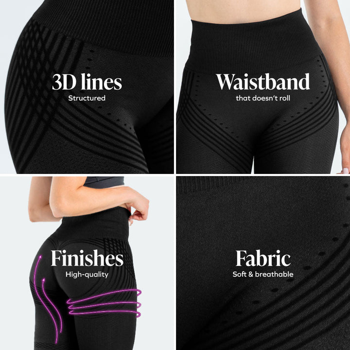 Leggings 3D | Nero